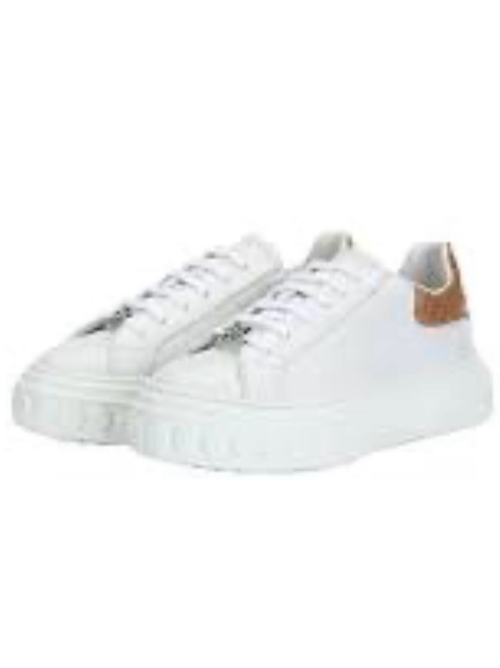 Casadei Off-Road White Platform Leather Croc Embossed Fashion Sneakers US11 IT42